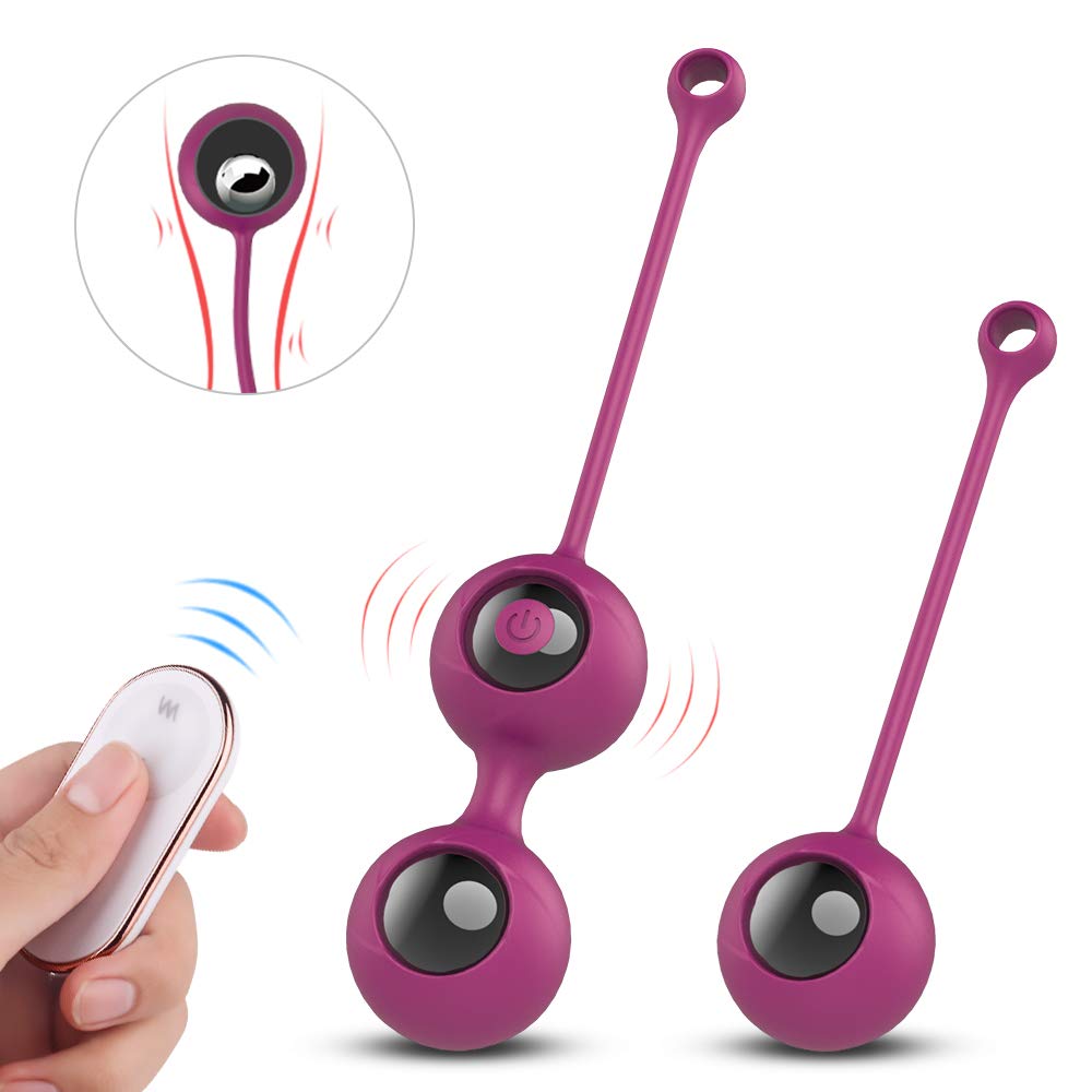 9 Modalità di Màssaggio con Telecomando Silicone Kēgēl Bàll 2 in 1 Palline Per il Pelvico Palline per Donna,USB Ricaricabile,Impermeabile,para Controllo della Vescica ed Esercizi del Pavimento Pelvico
