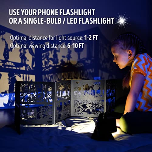 Shadow Play Educational Toy - Cinderella Story Shadow Theater, Montessori Preschool Learning Toys For Girls And Boys - Family Kids Bedtime Book - Birthday Anniversary 3 4 5 6 7 Year Old #TOP2