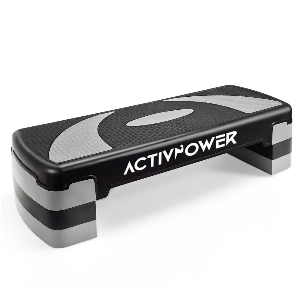 Aerobic Stepper Board for Home Fitness | 3 Adjustable Heights Stepper Exercise Platform, Non-Slip Step Board for Workout, Step Aerobics, Gym Step, Exercise Step Bench for Home Gym Training