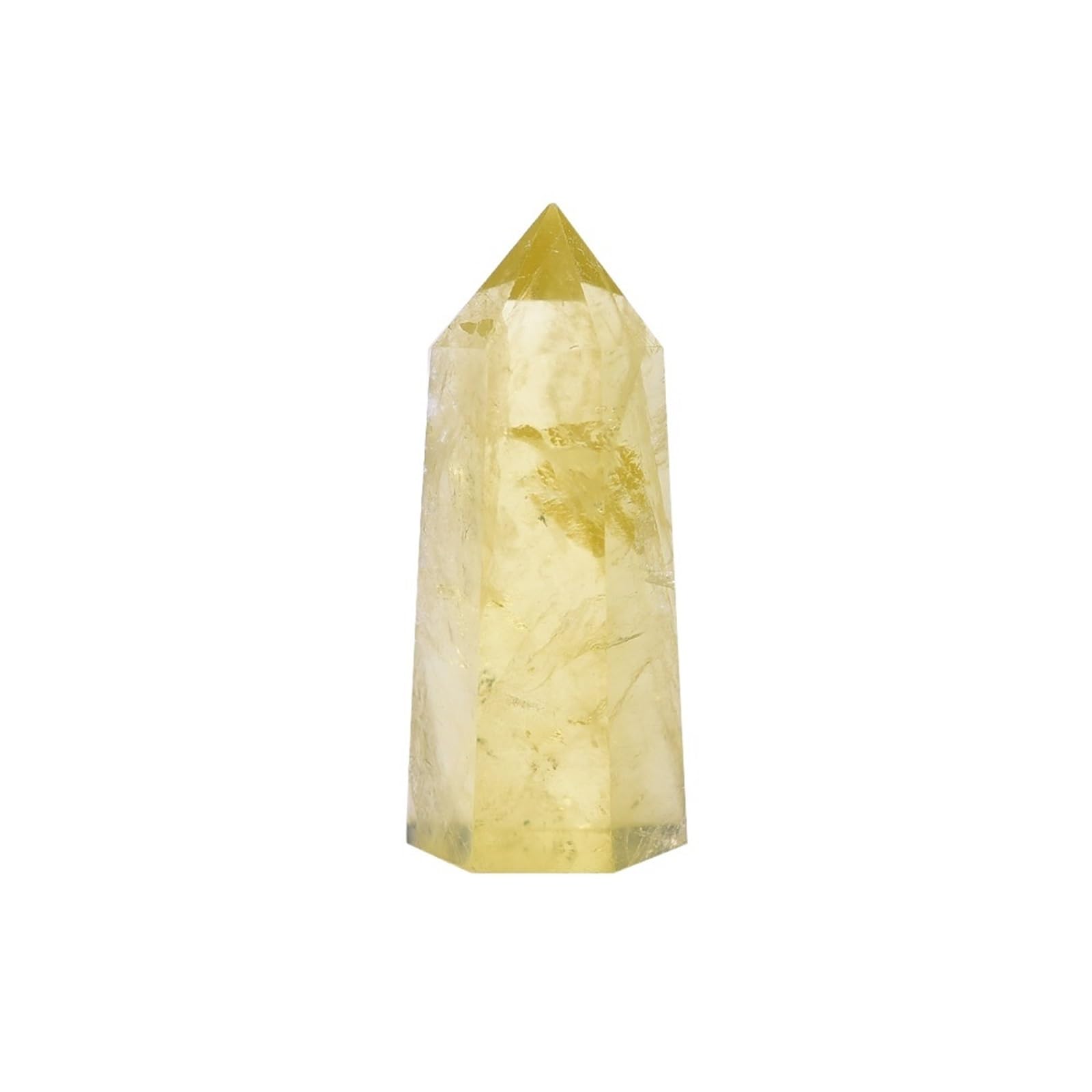 KJEBVHIRS Crystal Point Column Obelisk Hand Polished Ore Crafts Home Decoration Ornaments (Color : Citrine)