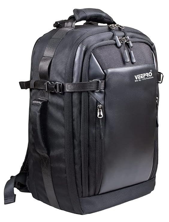 VTS® DSLR Camera Backpack Bag Waterproof Shock Proof for Lens Accessories Bag for Camera (Veo Select 47 BF Black)