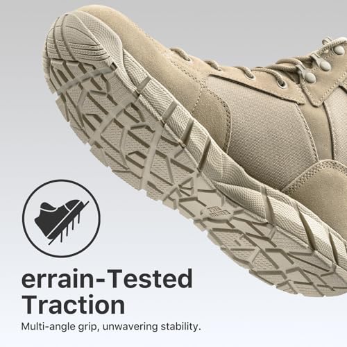 free soldier waterproof hiking work boots men39s tactical boots 6 inches lightweight military boots breathable desert boots