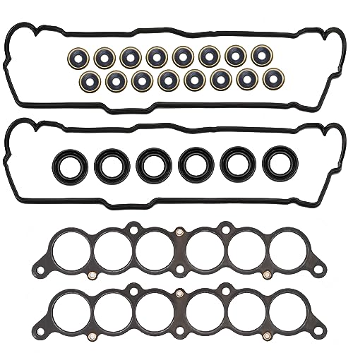 Image of Engine Cylinder Valve Cover Gasket Set VC203 VS50422R MS 95899 Replacement for Toyota 4Runner 3.4L 1996-2002 T100 3.4L 1995-1998 Tacoma 3.4L 1995-2004 Tundra 3.4L 2000-2004
