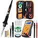 Price comparison product image Soldering Iron Kit, Preciva 17-in-1 LED Soldering Iron with Adjustable Temperature 220-480, 60W Electric Welding Iron, Digital Multimeter, Wire Stripper Cutter, Desoldering Pump and 5 Tips