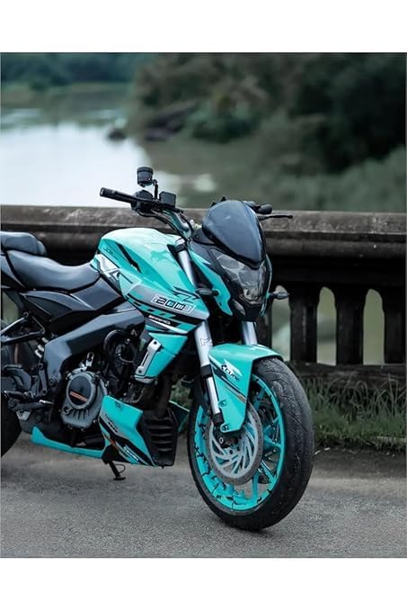 Generic Motorcycle Windscreen Shield Black - Image 2