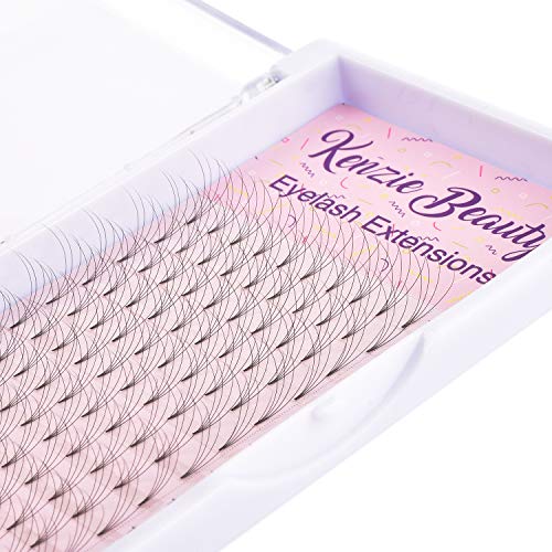 Kenzie Beauty Russian Volume Premade 4D Fans Eyelash Extensions Thickness 0.07 D Curl 14mm
