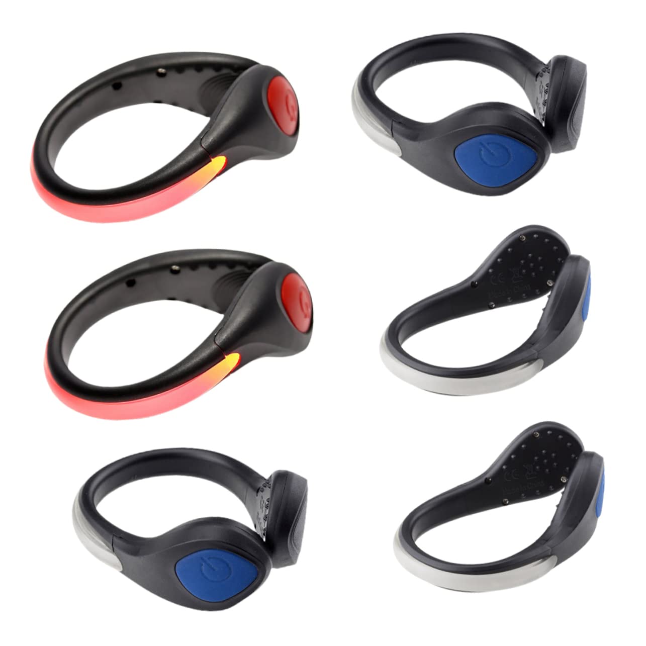 Hemobllo Clip Lights LED pour Chaussures pour Course Mode Clignotant Fixation Facile Équipement pour Cyclistes Runners Couleur Aléatoire