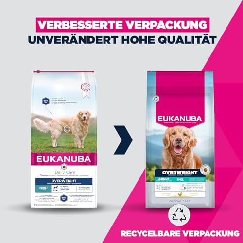 Eukanuba Overweight Hunde Diätfutter mit Huhn, 2,3 kg – Ansicht 2