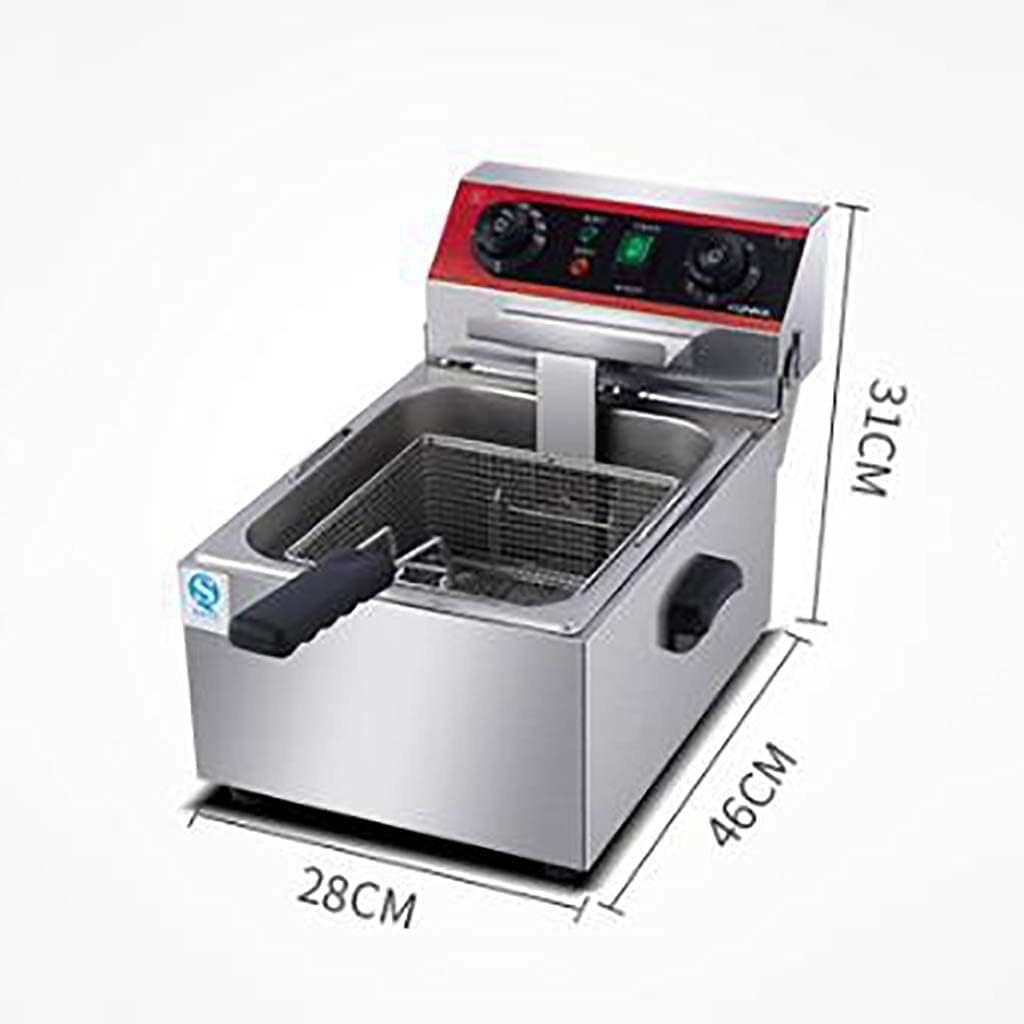 Fat Fryer Basket, Fryer Commercial Stainless Steel Electric Chest Freezer With Oil Separator Valve And Mesh Basket Temperature Control And Automatic Timer - French Fries And Kartof