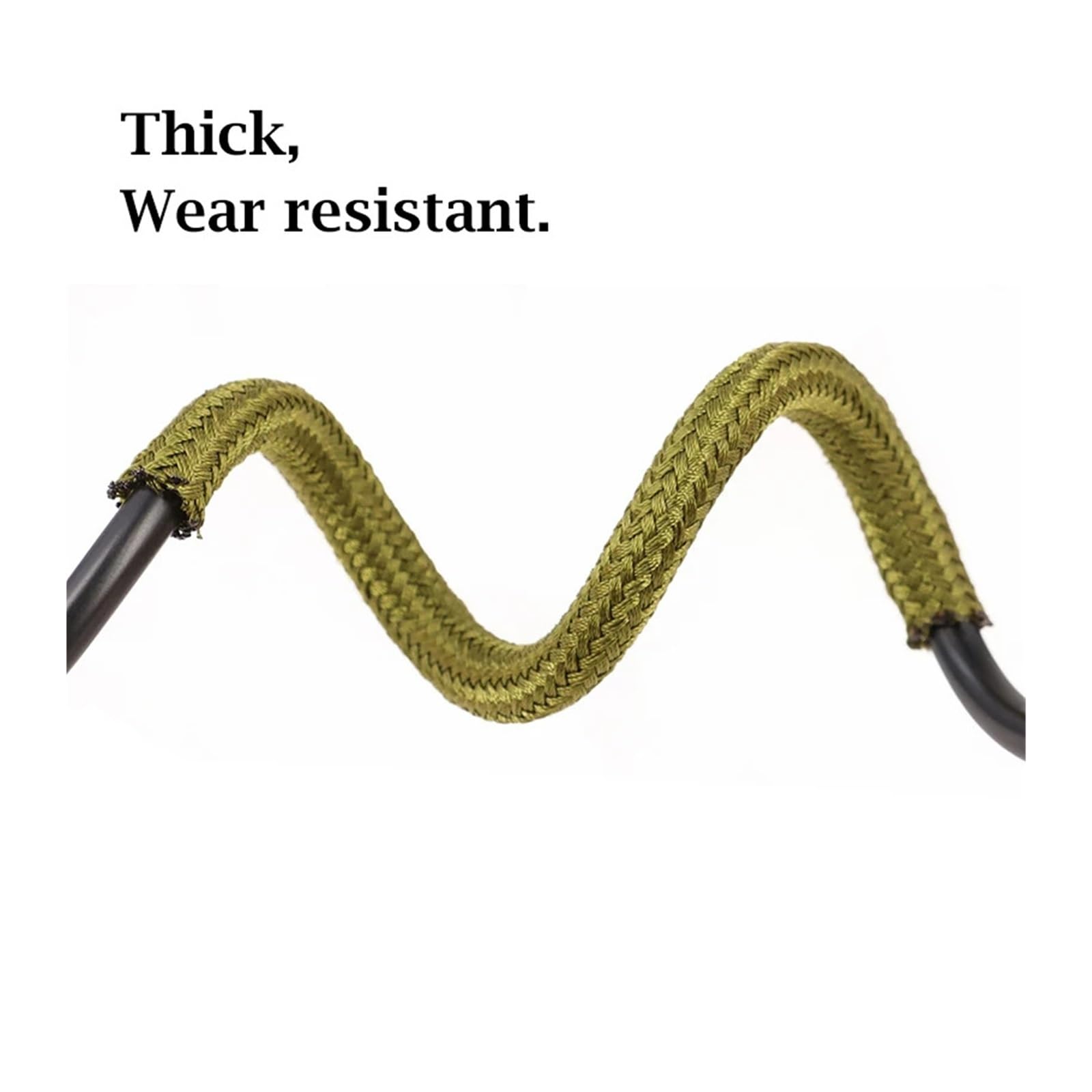 Guaina protettiva per cablaggio Guaina for cavi in ​​nylon verde militare, isolata, espandibile, in poliammide ad alta densità, intrecciata, con isolamento a tenuta stagna, protezione for cavi(60MM_10