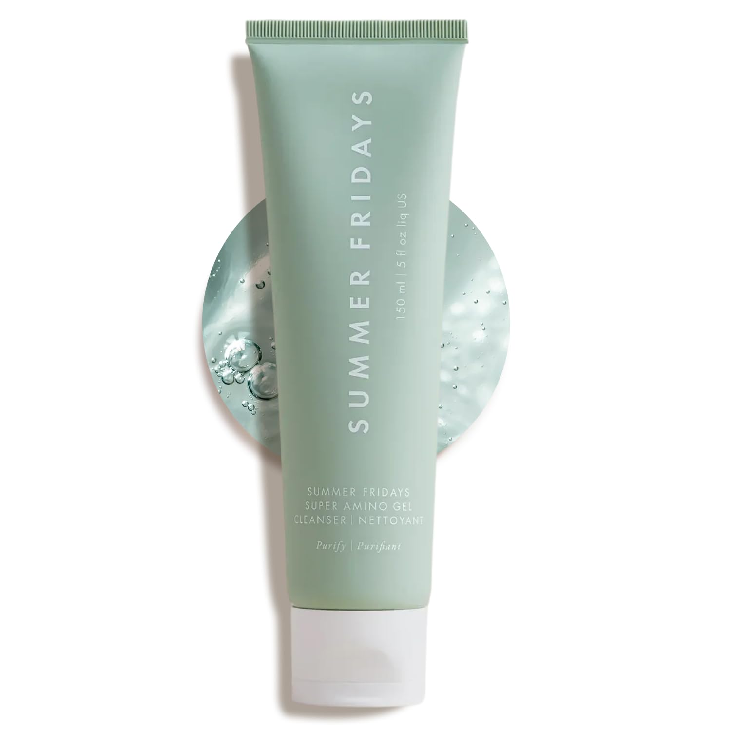 Super Amino Gel Cleanser - Gentle Daily Facial Cleanser with Balanced pH Value + Makeup Remover - Helps Soothing