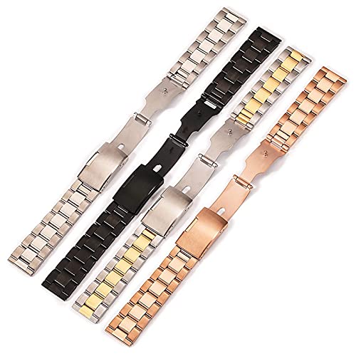 Bracelet de montre 24mm acier inoxydable à maillons solides