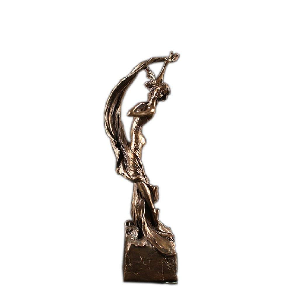 Statue Danse Fille en résine pour décorer l'étagère de votre bureau