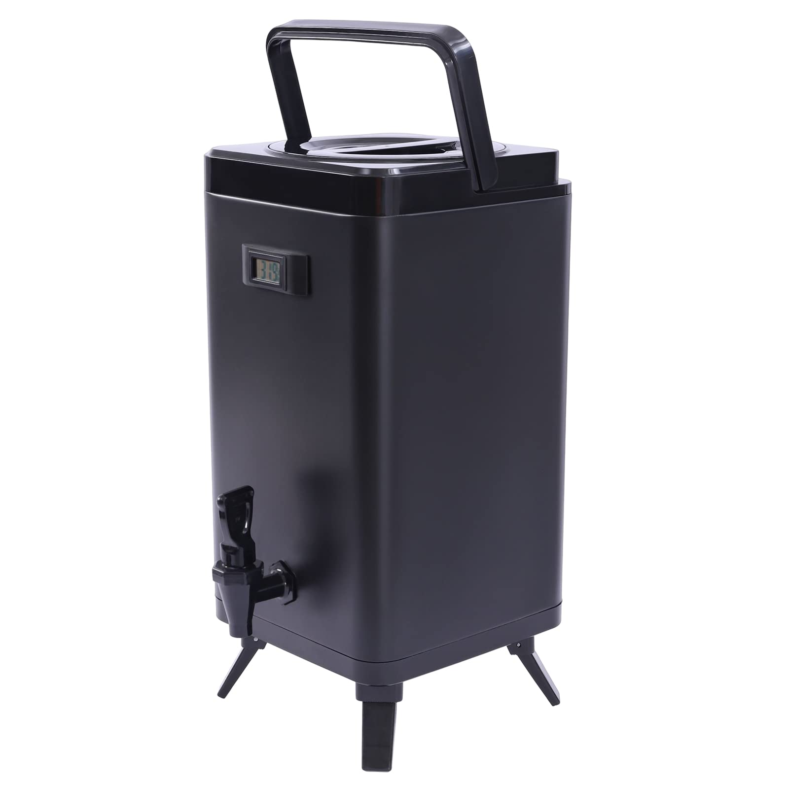 Dispensador de Bebidas Aislado de 3,17 gal/17 l, dispensador térmico de Bebidas frías y Calientes de Acero Inoxidable 304 con Grifo, Servidor de Bebidas con retención de Temperatura de 24 ho