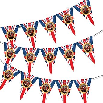 33 Feet 10m Triangle Union Jack Flag Bunting Double Sided