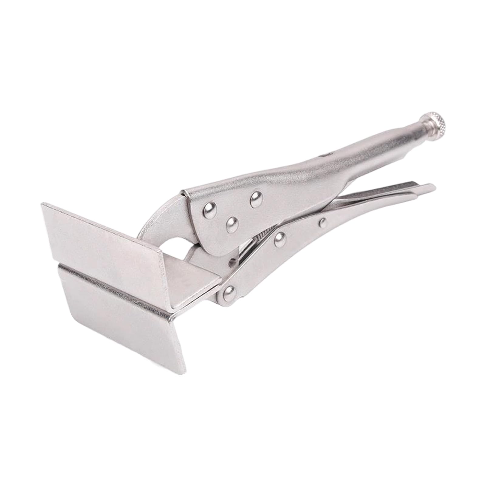 Newft 90 Degree Folded Edg Carbon Steel Locking Flat Nose Plier Grip Featurings Adjustable Screw Mechanism And Ergonomic Handle Tool Adjustable Welding Locking Clamps Tool
