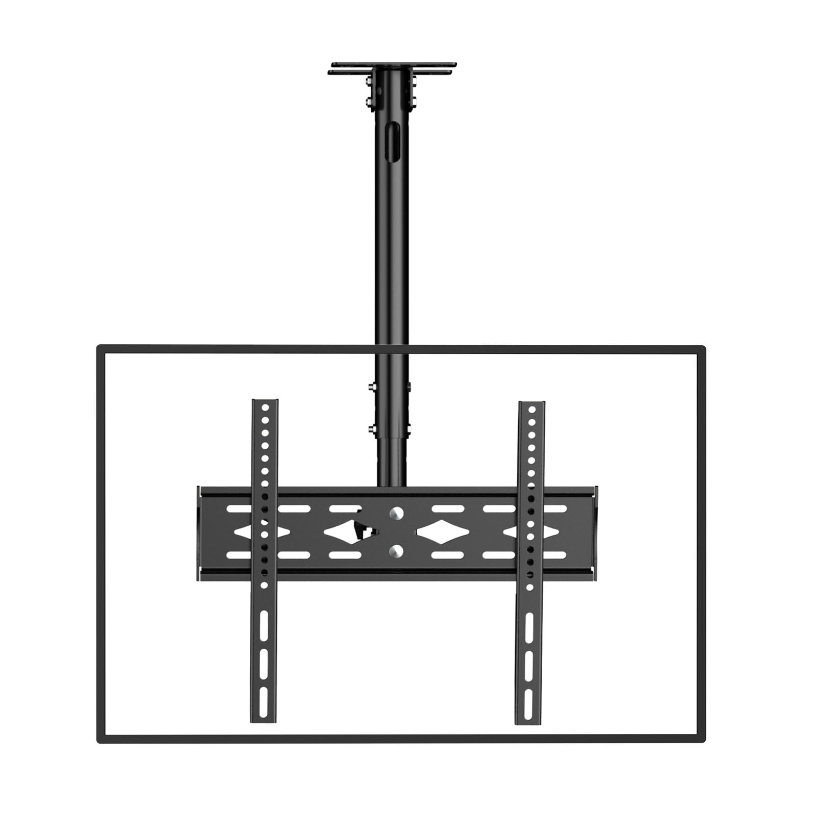JXMTSPW TV Ceiling Mount for 26-68 inch Flat Screen Fits Most LCD LED OLED 32 43 50 55 60 65" TVs Monitor, Full Motion Height Adjustable TV Bracket up to 45kg Max VESA 400x400mm Hanging TV Mount