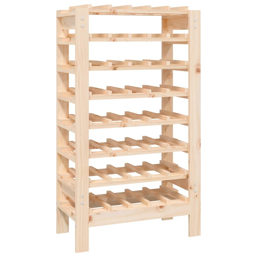 Générique Armadietto per vino in legno di pino massiccio 61,5 x 30 x 107,5 cm, scaffale per bottiglie per riporre fino a 40 bottiglie, telaio robusto con fissaggio a parete incluso, supporto