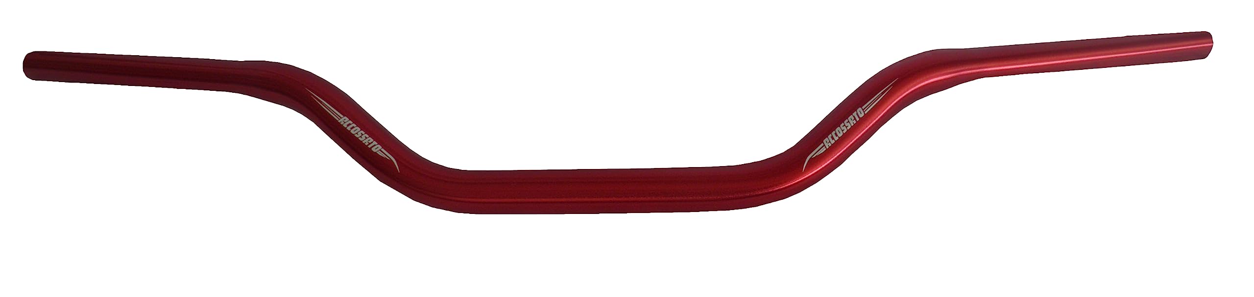 Manubrio Accossato rosso in alluminio per Beta RR 2T dal 2013 al 2023, diametro 28,5 mm, altezza media