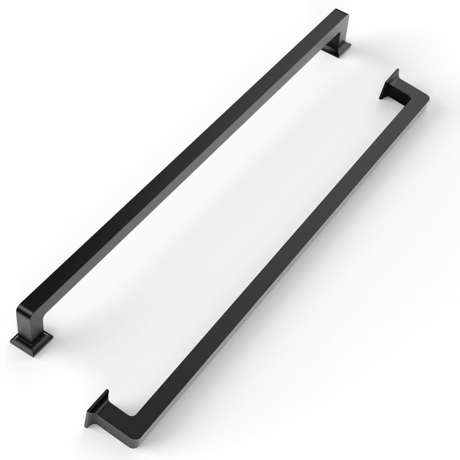 FILTA Cabinet Handles 15 Inch 6 Pack Matte Black Cabinet Pulls for Kitchen Metal Drawer Pulls Modern Cabient Hardware Cupboard Handles