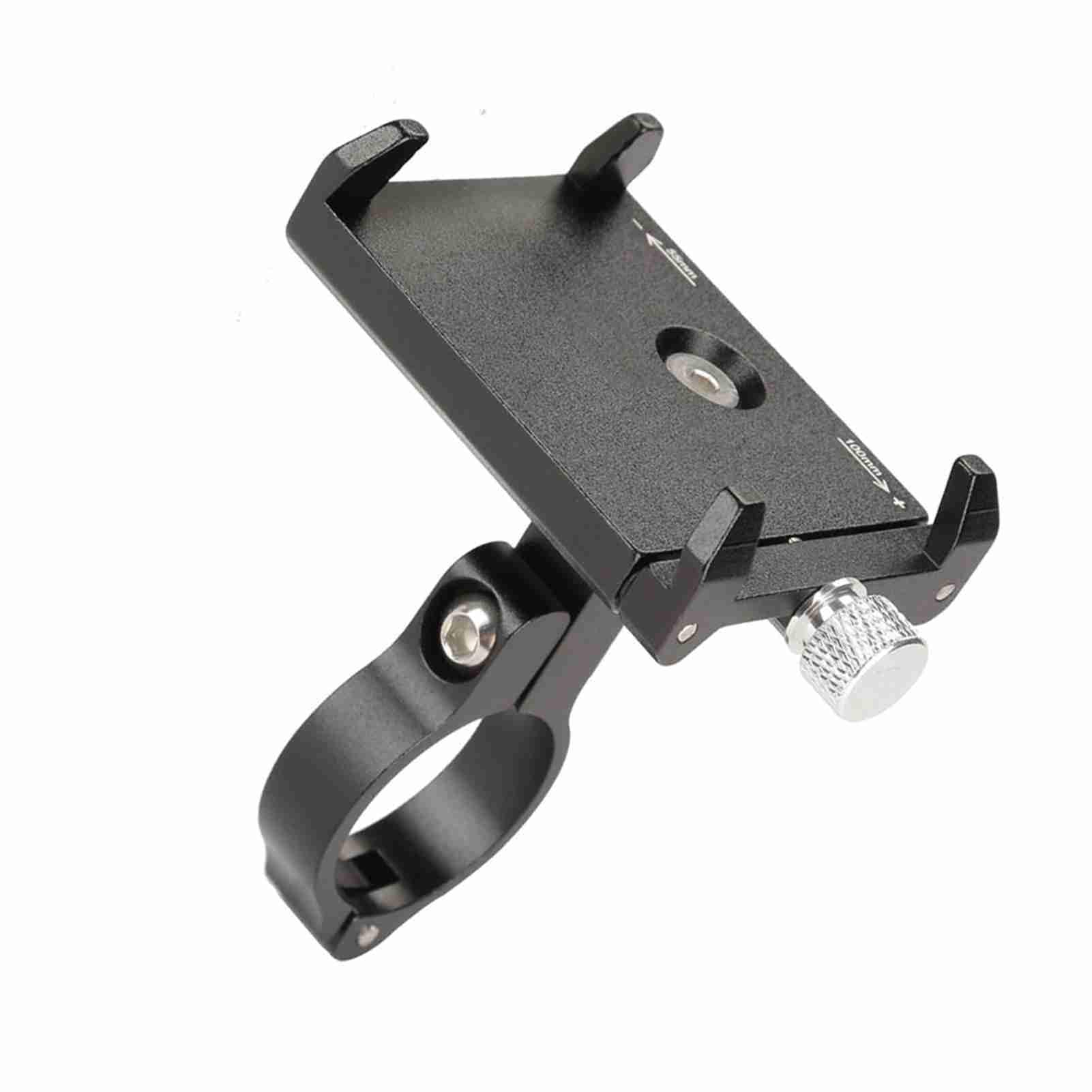 Yctze Porta Telefono in Alluminio per Bicicletta, Supporto Regolabile, | Supporto base in alluminio CNC, cuscinetti antiurto, per smartphone da 3,5-6,2 pollici