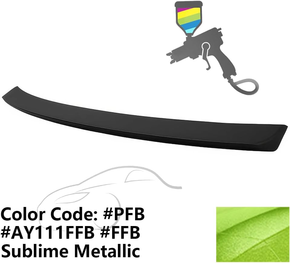 IKON MOTORSPORTS, Trunk Spoiler Compatible with 2011-2023 Chrysler 300, Painted #PFB Sublime Metallic OE Style ABS Plastic Rear Trunk Lid Spoiler Wing Lip