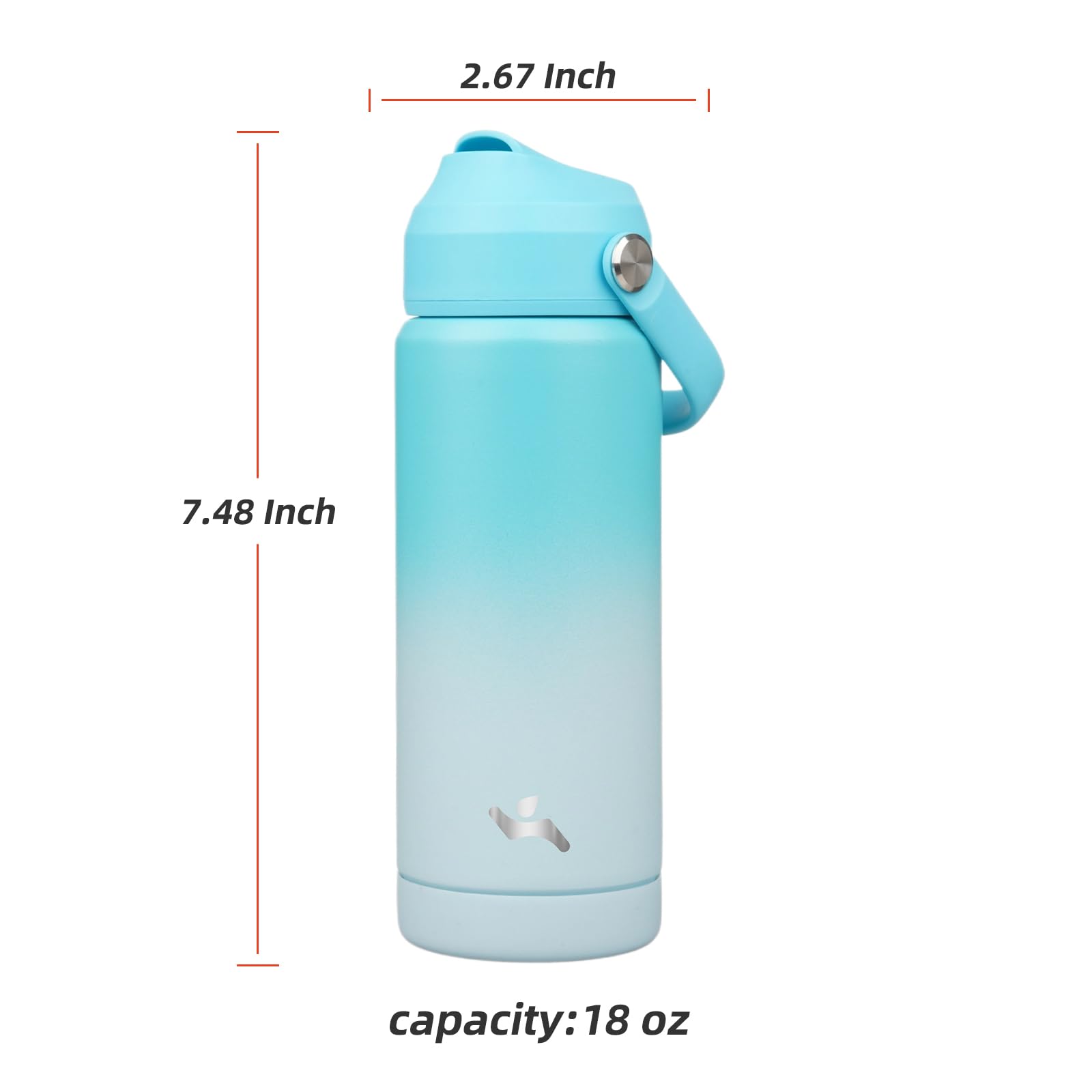 Konokyo Insulated Water Bottle 40oz In Sea Salt Color – Keeps Drinks Hot Or Cold For Hours