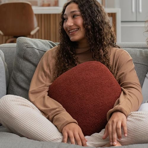Quiet Mind Weighted Pillow for Anxiety, Sleep & Sensory Relief | Premium Deep Pressure Comfort Pillow for Adults (Small), (6 Lbs), (Chili Oil)