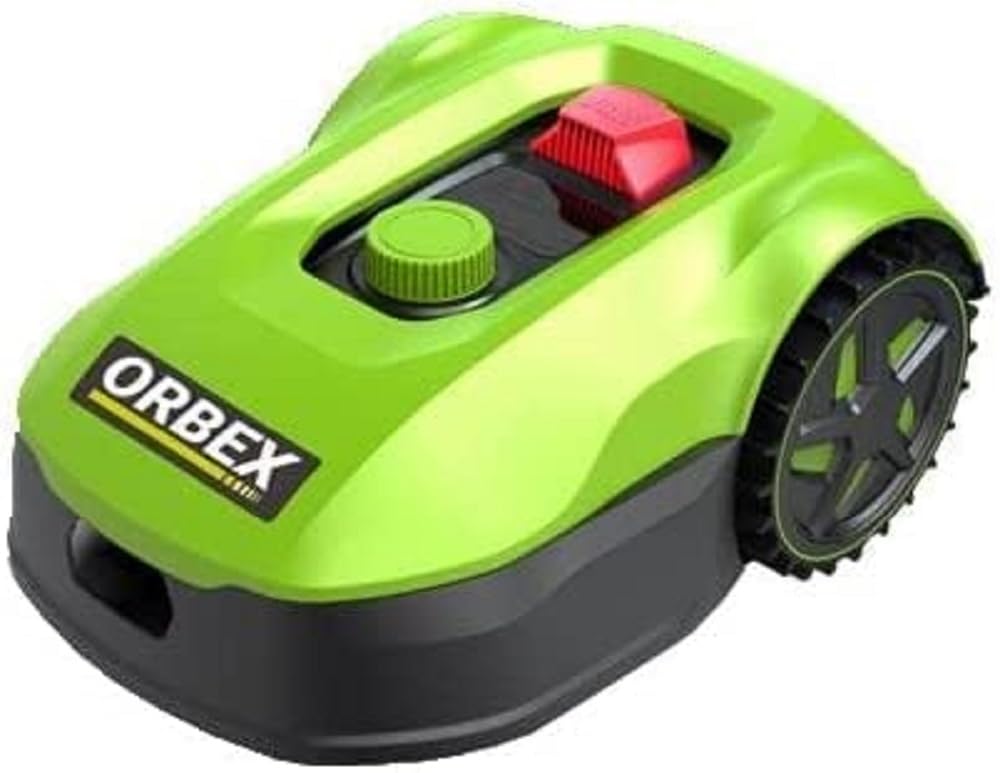 Orbex Cortacésped robótico S900G/Cortacésped de batería autopropulsado/Conexión Bluetooth y WiFi/con Sensor de Lluvia, Sensor de elevación y Sensor de inclinación/Área de césped 900 m²