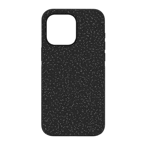 Ya en manzanajugosa.com: Swarovski High Funda Cristalizada para Smartphone, con Cristales Plateados, Compatible con el iPhone 15 Pro Max, Negro