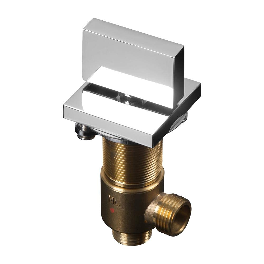 Rubinetto per vasca idromassaggio a cascata in ottone cromato 3 pezzi Set tre maniglie Rubinetto per acqua calda e fredda Vasca da bagno a 2 vie Miscelatore Miscelatore Rubinetto per bagno