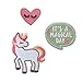Produktbild LÄSSIG Textilsticker selbstklebend/Textile Woven Sticker Unicorn
