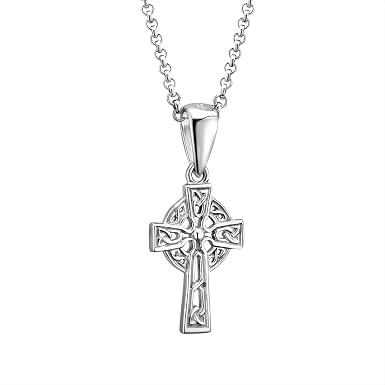Sterling Silver Celtic Cross Necklace 