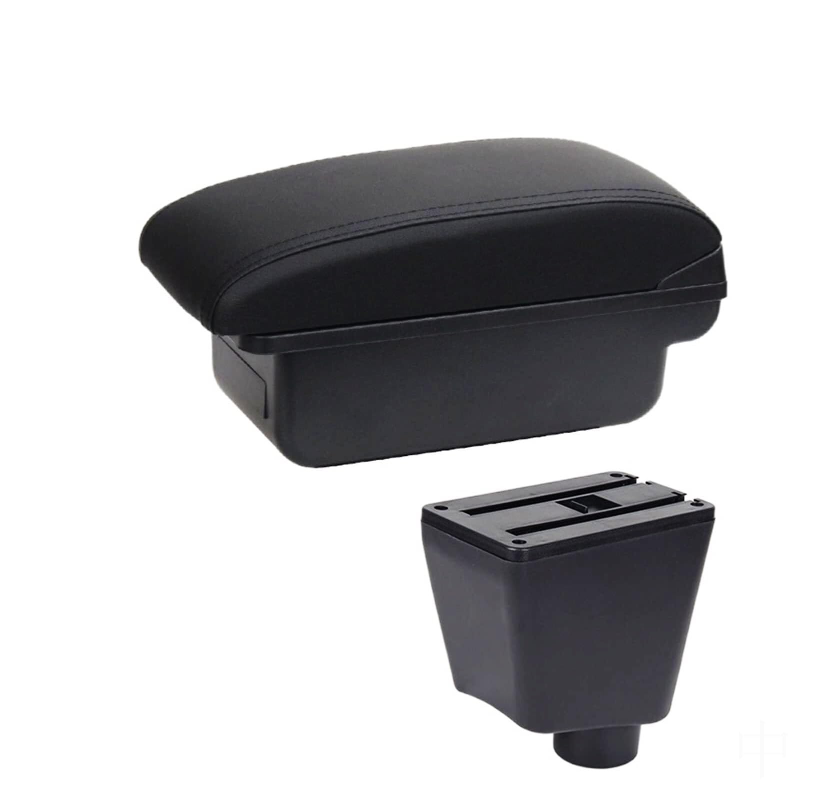 GTDTKGANAK Storage Box For Captur For Clio III IV Armrest For Box with Dual Layer USB Charging Storage(C2 No Usb)