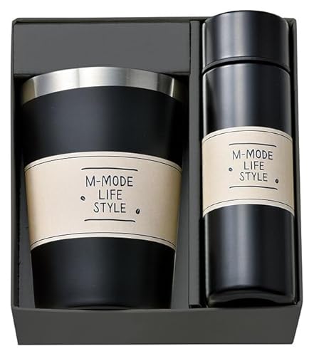 �^�� 2�w�\�� �X�e�����X�^���u���[ ��8.5×H12cm 450cc �� ���� �~�j�{�g�� ��4.5×H14.5cm 120cc �M�t�g BOX�� �z���C�g(��) �u���b�N(��) �V���o�[(��) ���b�h(��) 2�_SET �}���T���ߓ�(�u���b�N�i���j2�_