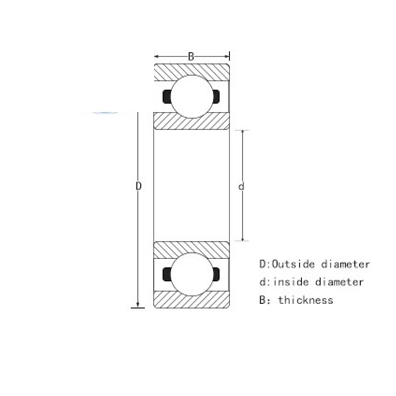 623 624 625 626 627 628 629 R105 MR115 603 604 605 606 607 608 609 Full Ceramic Ball Bearing(R188 3.175mm)