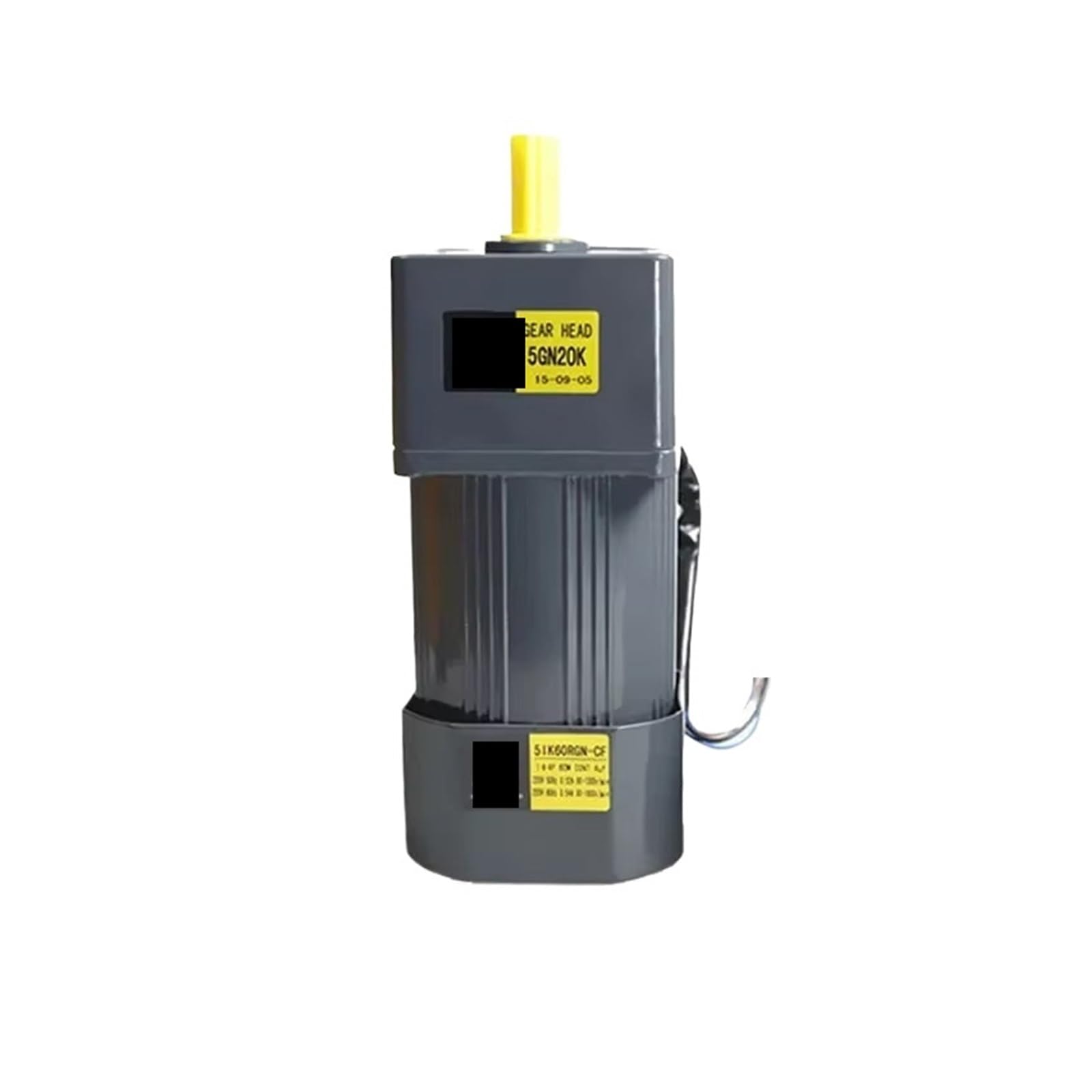 MUYTQAERG Asynchronous Motor 60W 380V AC Gear 5IK60GN-YF Three Phase High Torque Shaft Diameter 12mm(37RPM)