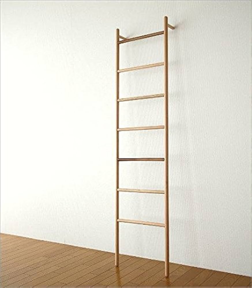 木製ラダー　梯子型荷物掛け 木製ラダー 梯子型荷物掛け 木製ラダー 梯子型荷物掛け