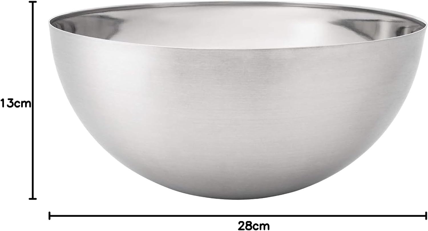 IKEA Blank Serving Bowl, Stainless Steel, Steel, 28 x 28 x 13 cm