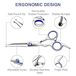 Professional 6 in1 Dog Grooming Scissors Kit, Titanium Coated Dog Scissors for Grooming, Grooming Shears Kit for Dogs Cat Pet At Home - Image 5