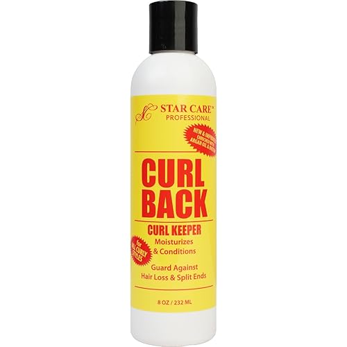 Curl Back Curl Keeper (8oz), Bouncy Curl Activator & Moisturizer with Biotin, Argan Oil & Glycerin - Anti-Frizz, Hair Loss Prevention & Detangler for All Curly & Coily Hair Types (1 Pack)
