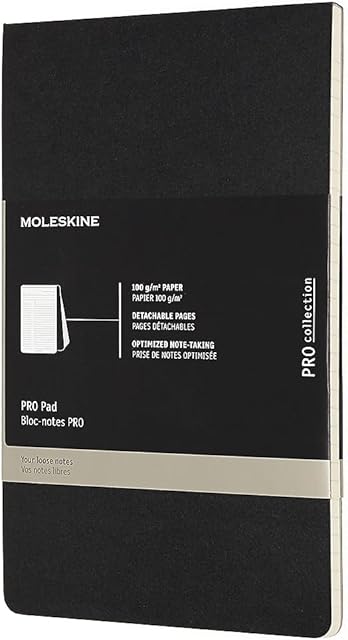 CARNET PRO GRAND FORMAT NOIR
