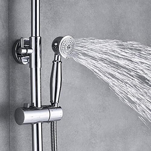 Eau chaude et froide stable avec cet ensemble de douche anticalcaire chromé - 4