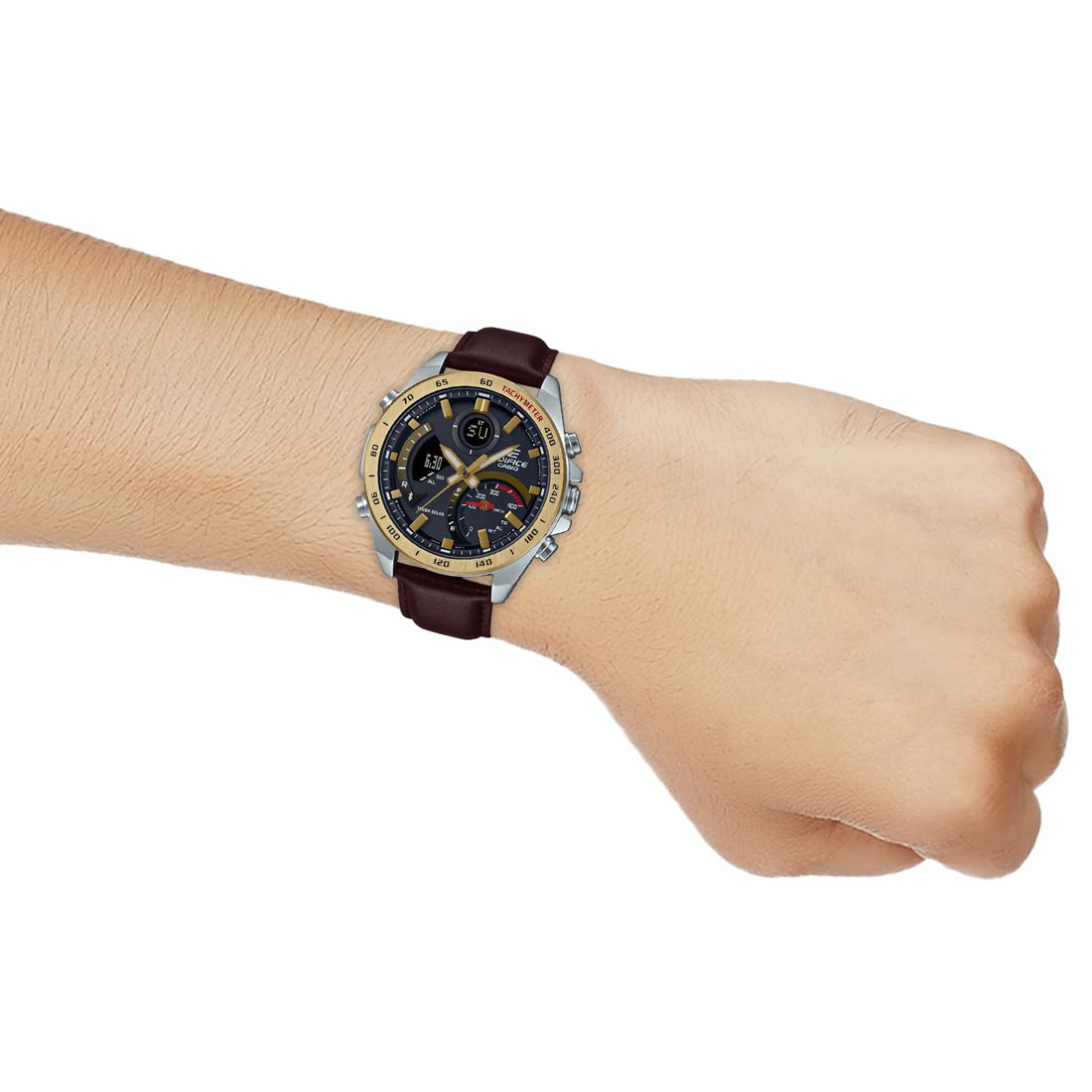 Casio Edifice Bluetooth Connect - Reloj analógico Digital para Hombre con Esfera Negra