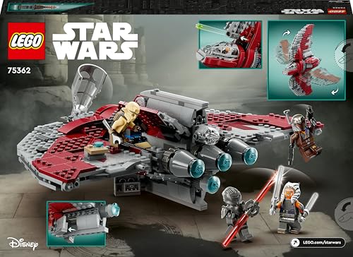 75362 Star Wars Shuttle Jedi T-6 di Ahsoka Tano, Astronave Giocattolo da Costruire con 4 Minifigure Incluse Sabine Wren e Marrok con Spade Laser, Regalo della Serie Ahsoka - Lego - Immagine 10