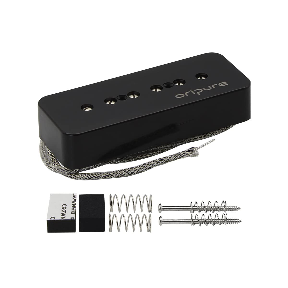 OriPure P90 Single Coil Pickup Alnico 2 Soapbar Pickup Black Electric Guitar Bridge Pickup