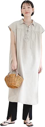 Amazon.co.jp: [アーバンリサーチ ロッソ] ワンピース ドレス ELY LACEUP A-LINE ONEPIECE レディース ...