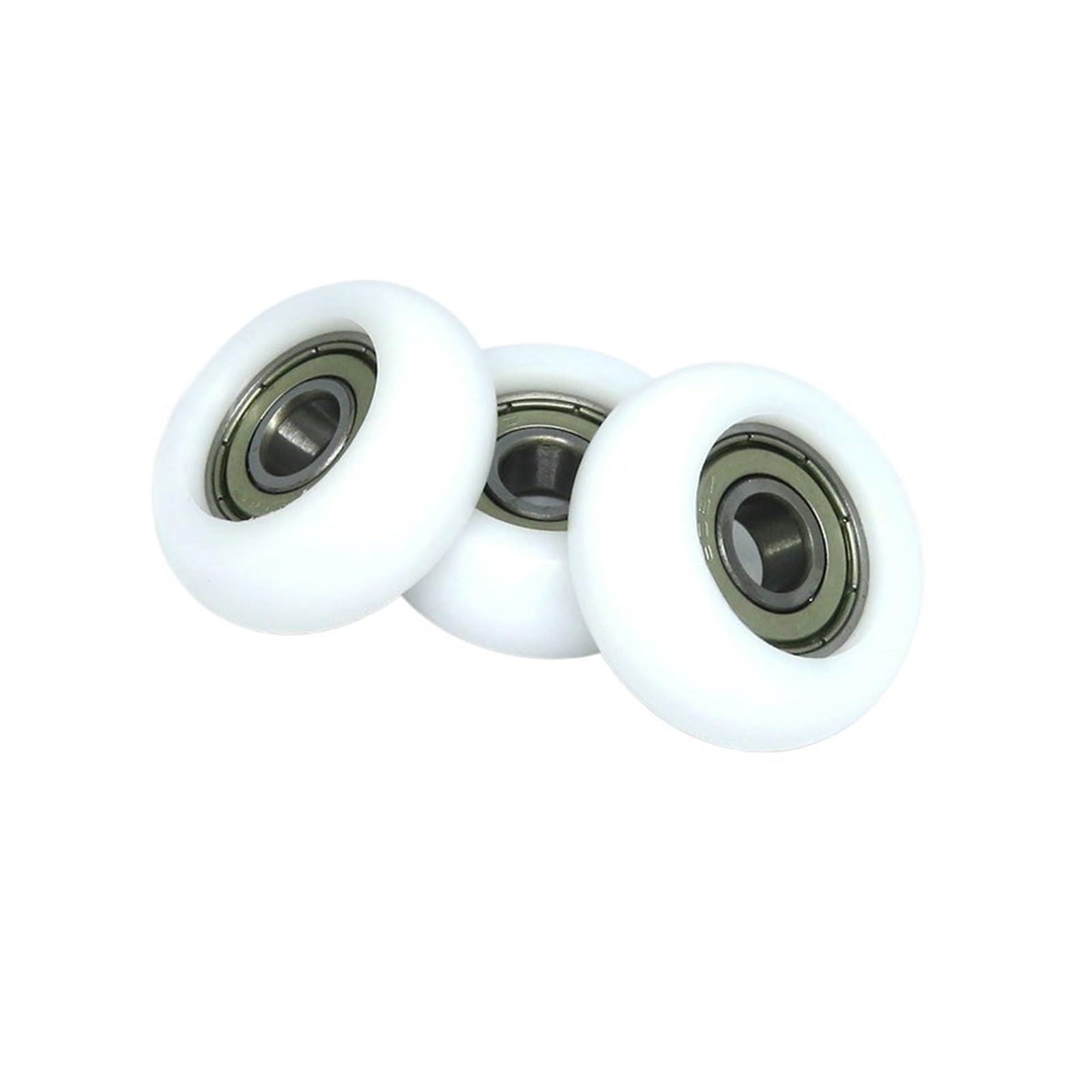 NOBIRTBSA 4 Pieces Outer Diameter 34mm Rowing Machine Wheel BSR60834-13 POM Rowing Machine seat Roller 8x34x13mm Plastic Coated Bearings