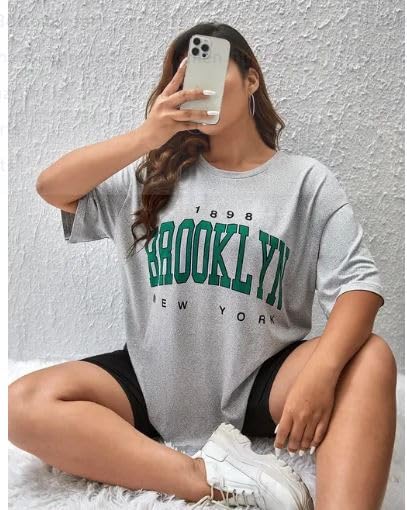 Image of DIAZ Women's Cottonblend Half Sleeve Oversized Drop Shoulder T-Shirt-Pack of 2