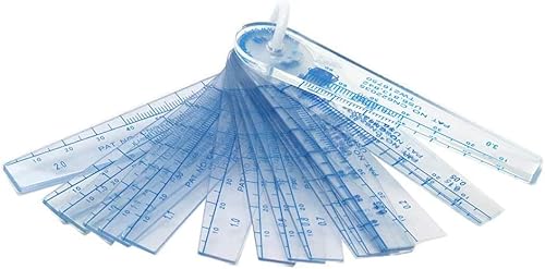 Rannb Fühlerlehre, Kunststoff, 0,05 mm bis 3 mm, metrisches Spaltmesswerkzeug, 21 Blatt Cover